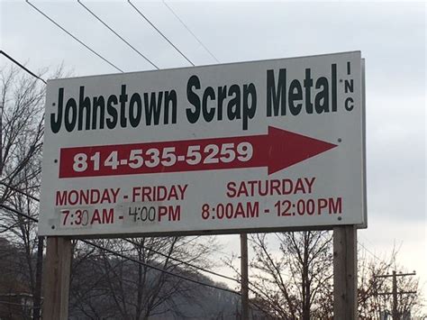 johnstown scrap metal price sheet|johnstown scrap yard.